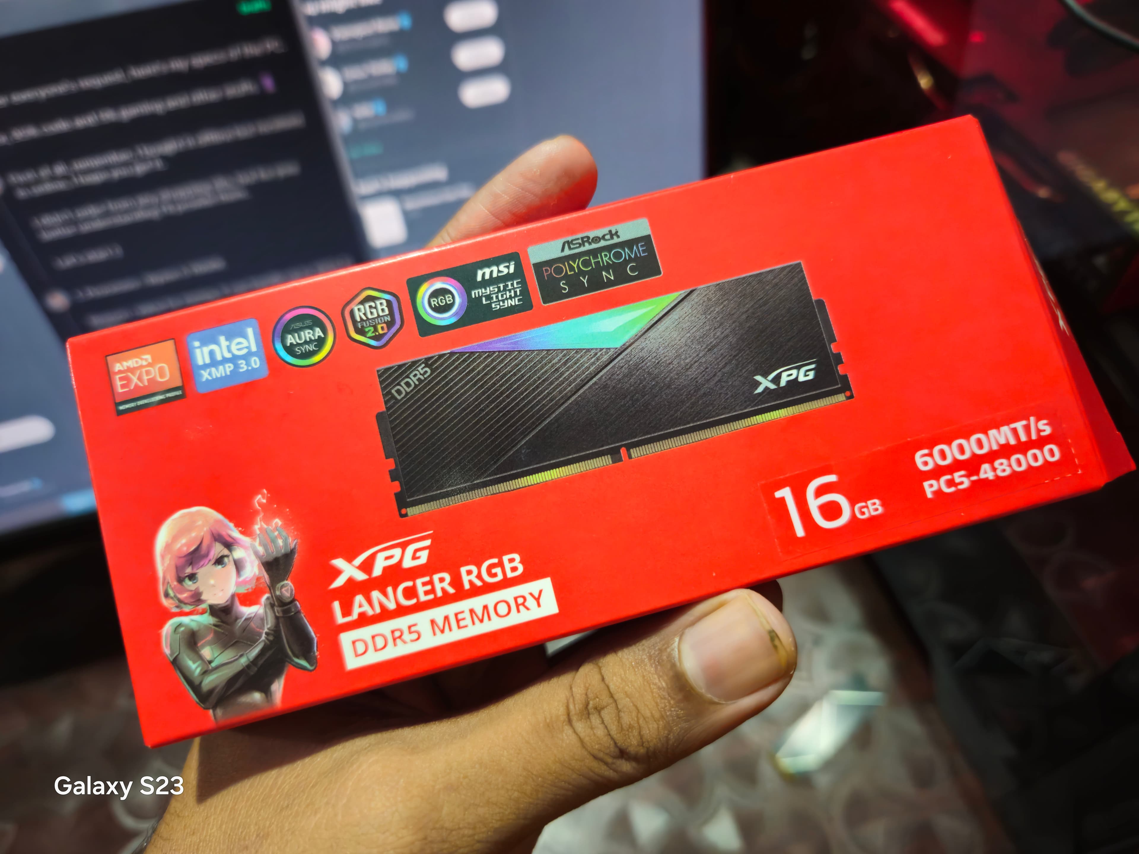 Adata XPG Lancer RGB 16GB (16GB X 2 ) DDR5 6000MHz (Black)