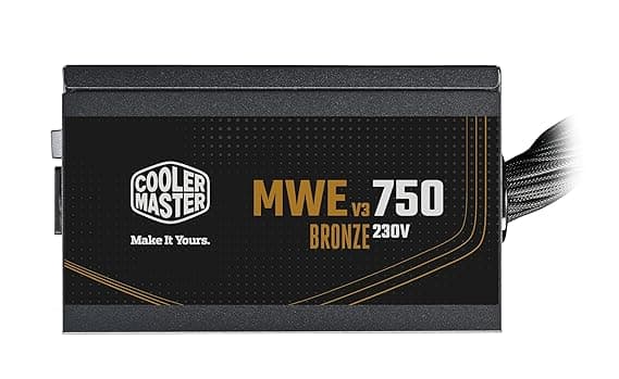Cooler Master MWE 750 V3 Bronze ATX 3.1 Power Supply - Non Modular | 80 Plus Bronze Certified